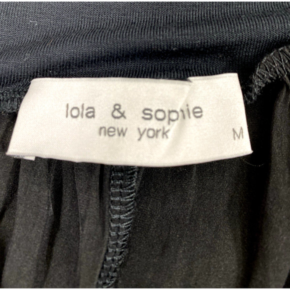 Lola & Sophie New York Pant Suit Womens Medium Tropical Print Top Wide Leg Pants - Picture 7 of 13